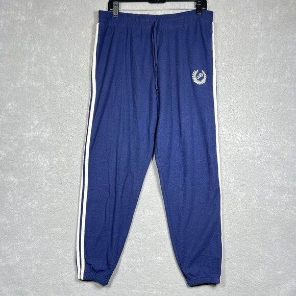 PINK Victoria’s Secret Outfit Set Sweatshirt/ Pants L/ XL Reverse Fleece Cropped - Picture 9 of 15